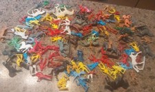 Lot Of Cowboys And Indians And Horses Mixed Sizes And Colors