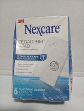 3M Nexcare Tegaderm + Almohadilla Grado Quirúrgico Apósito Transparente, Caja 5 Unidades 2