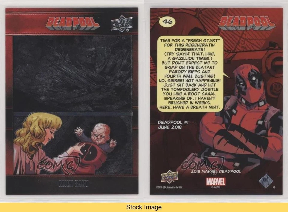 2019 Upper Deck Marvel Deadpool Silver Alien Baby #46 READ kr0 - Image 3 of 3