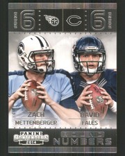 2014 Panini Contenders Round Numbers #12 David Fales / Zach Mettenberger 42526