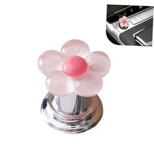 Flower Push Start Button Cover, Cute Start to Stop Button Cover, 1 PC Pink