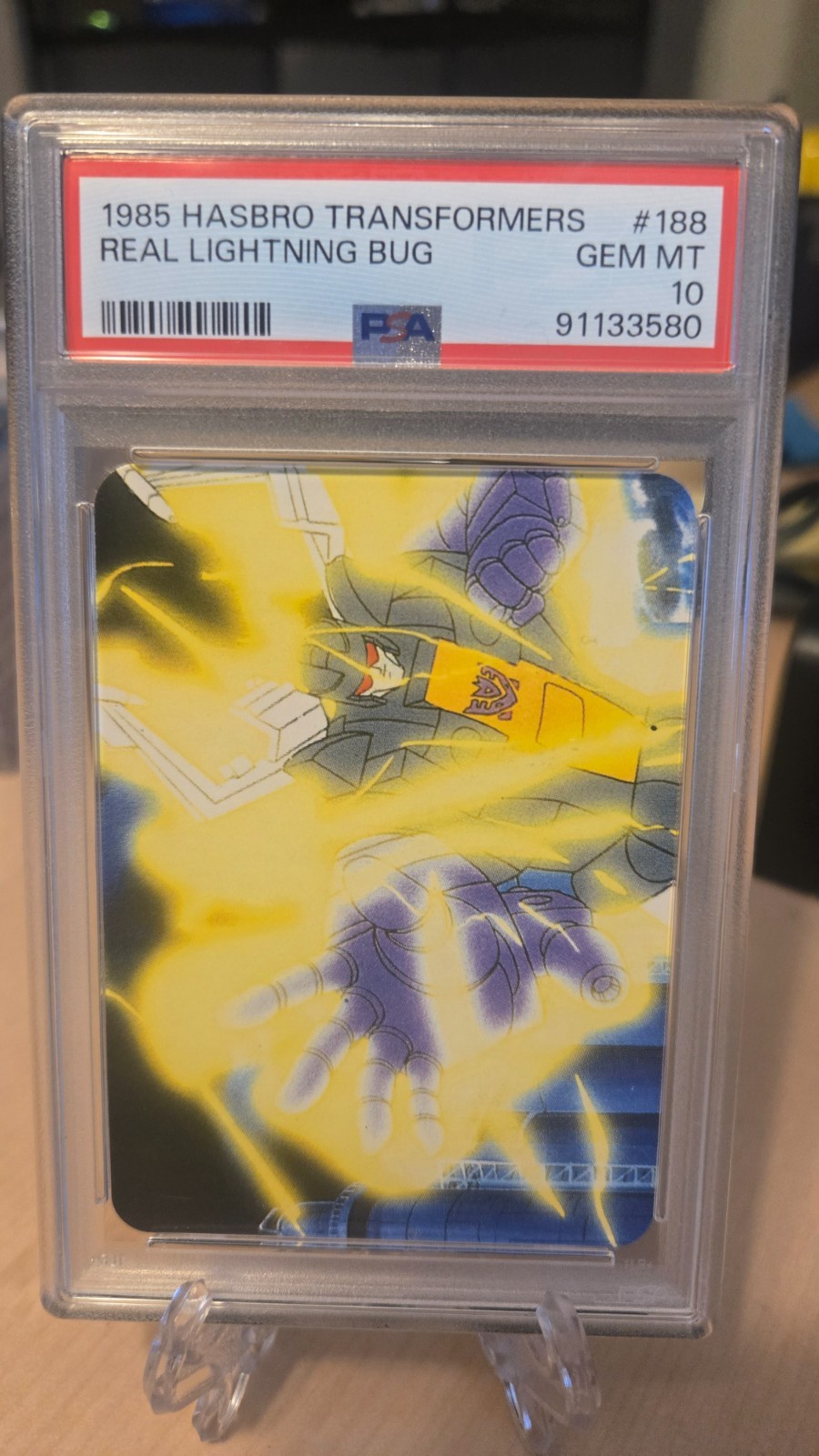 1985 Hasbro Transformers #188 Real Lightning Bug PSA 10 - 🪰🪰INSECTICONS🪰🪰
