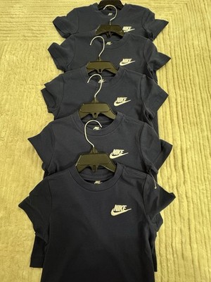 New Toddler Nike Tee Navy 5 Count + 1 3T Free Cotton T Shirt $160+Value