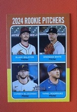 2024 Topps Heritage High Number - Quad Rookies Carmen Mlodzinski, Blake Walston,