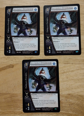 DC VS TCG DGL-050 Invisible Destroyer - Subconscious Entity Common X3