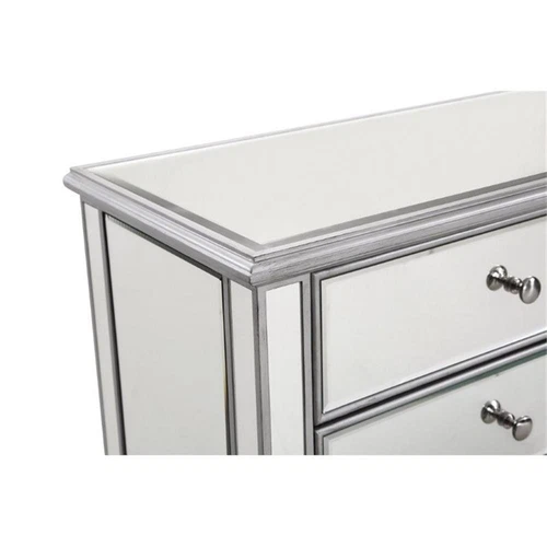 Elegant Lighting Chamberlan 6 Drawer Mirrored Dresser - Picture 6 of 8