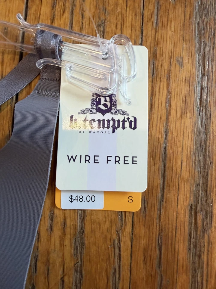 Sutiã feminino B.temptd By Wacoal pequeno cinza sem fio vieira sem costura 952287 (B) - Imagem 2 de 4