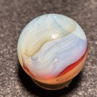 D.A.S Marbles-Amber-Orange Ribbon/Wispy White Swirl(.73") — photo 10