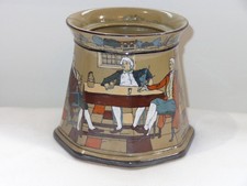 Rare 1924 Buffalo Pottery Deldare Ware Octagonal Humidor No Lid