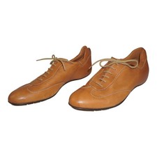 Lottusse Damen 40 Leder Schnürschuhe Halbschuhe Elegant Cognac OLIMPIC