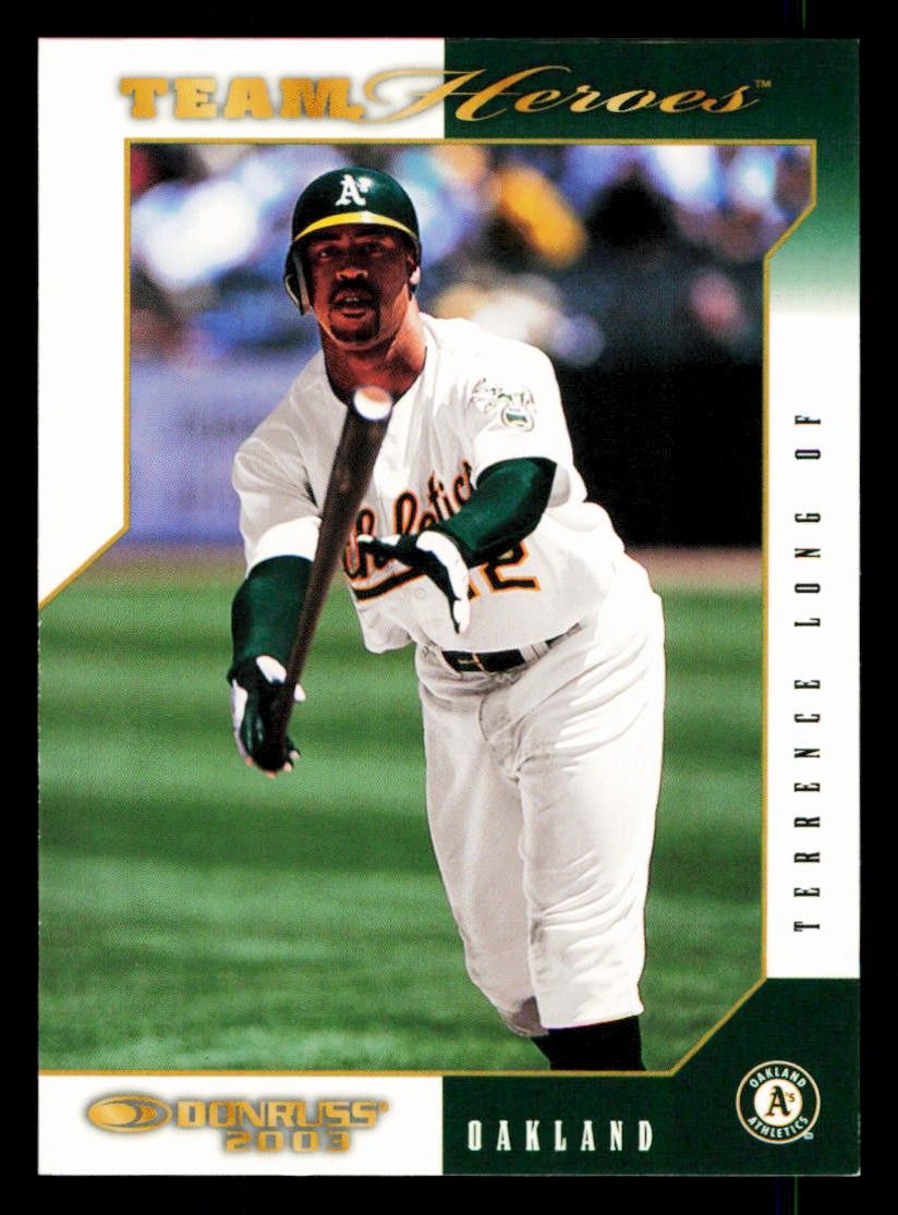 2003 Donruss Team Heroes #369 TERRENCE LONG Oakland Athletics