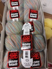 250g / 10x Angora Super Anny Blatt Wolle foret/farbig Fb. 199 selten