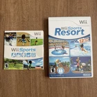 Wii Sports + Wii Sports Resort Nintendo Wii Complete Tested Bundle Game Lot