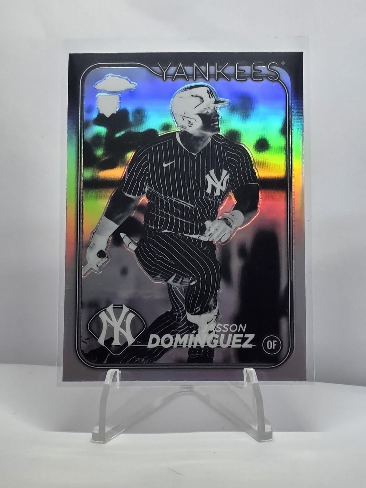 2024 Topps Chrome - Jasson Dominguez #89 Negative Refractor (RC)