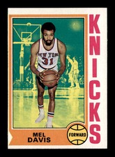 1974 Topps #43 Mel Davis   EXMT/EXMT+ X3363532