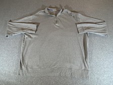 Peter Millar Sweater Men 2XL Gray 1/4 Zip Pullover Casual Golf Heather Interlock