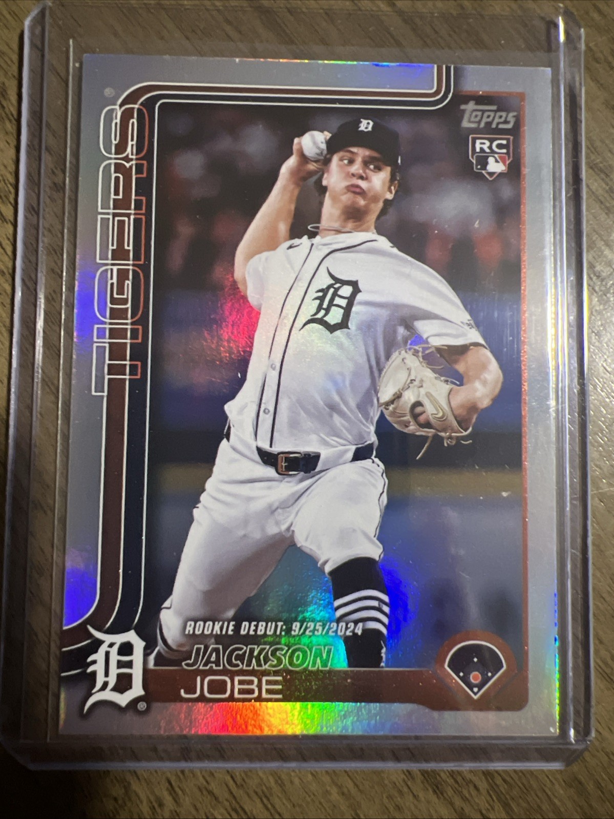 2025 Topps Update Jackson Jobe RC Aqua Rainbow Foil #US193 Tigers Rookie Debut
