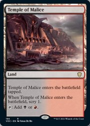Temple of Malice #186/199 Rare Commander: Innistrad: Crimson Vow MTG