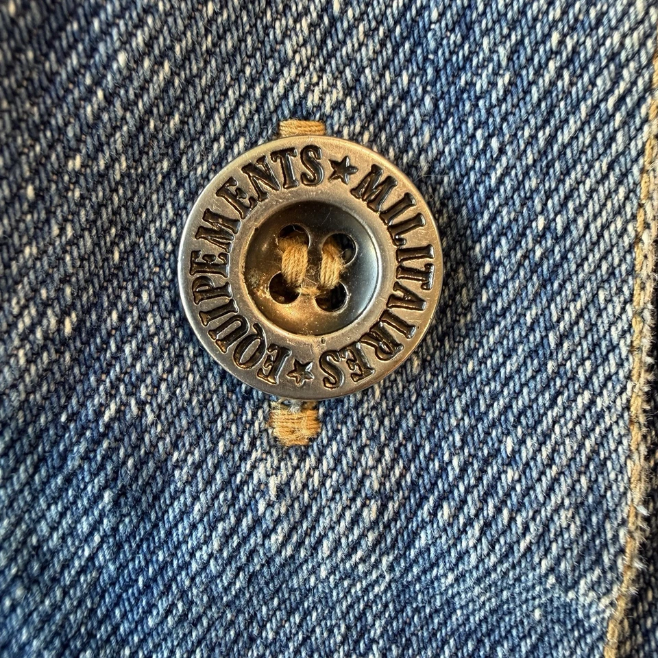 Chaqueta vaquera vintage Be In The Current vista XL para hombre denim abotonada Foto 2 de 4