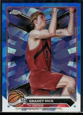 #169 Gradey Dick 2023-24 Topps Chrome Sapphire Edition Rookie