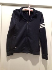 Adidas Youth Small Navy Zip Jacket Three Stripes