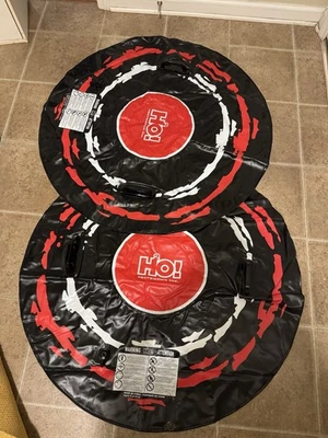 Pair Inflatable H2O! Snow Toy Inner tubes 38” Heavy-Duty, Ready For Winter Fun - Image 1 of 4