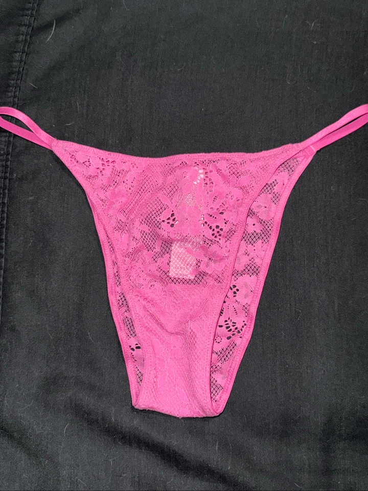 Victoria’s Secret Pink Lace Heart String Bikini Size Medium, NWT - Image 4 of 4