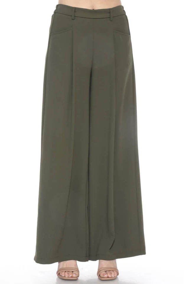 Joseph Ribkoff Pleated Front Wide Leg Trouser Size 8 (UK 10)