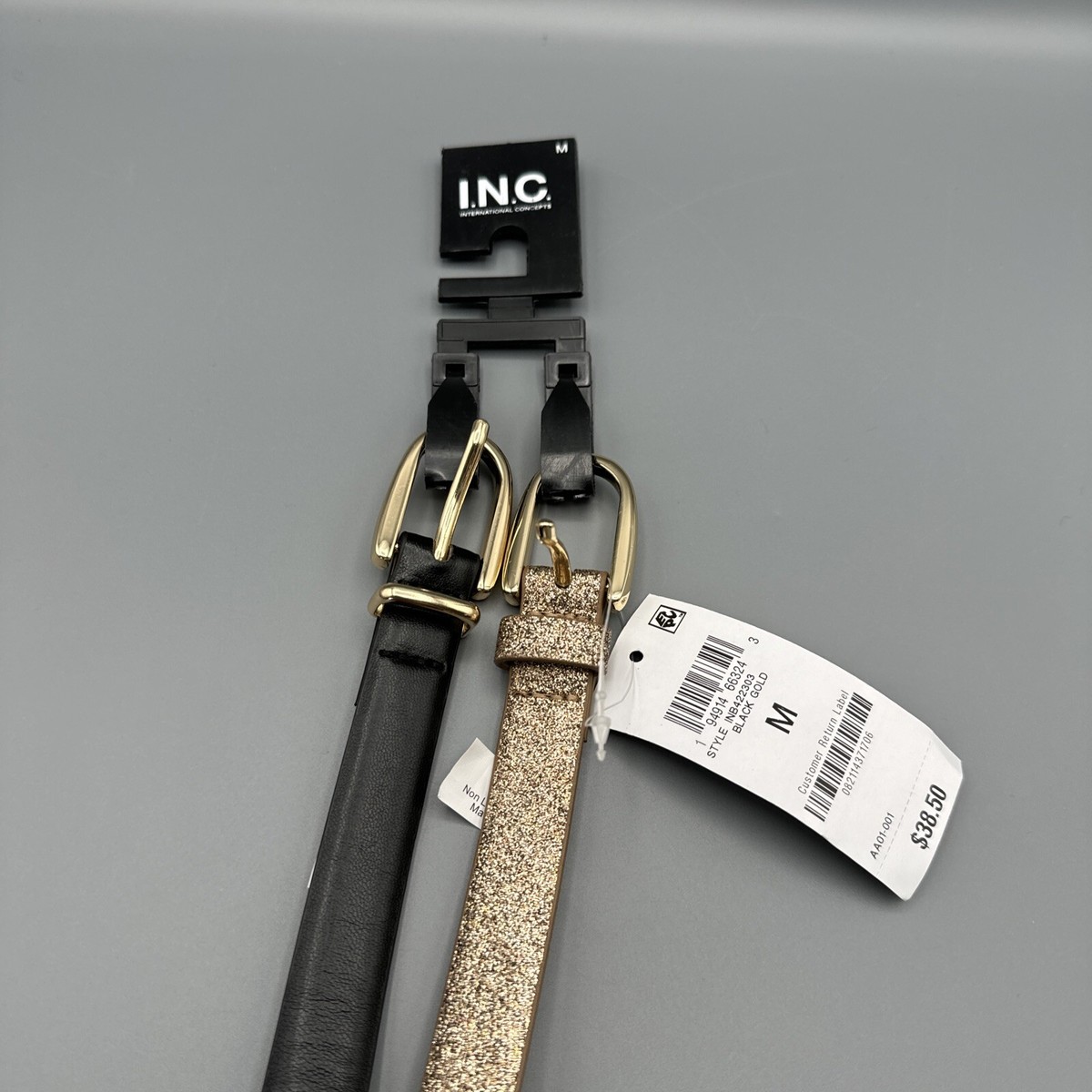 INC Black And Rose Gold Belt Bundle Medium Two Belts ! | eBay display picture 1