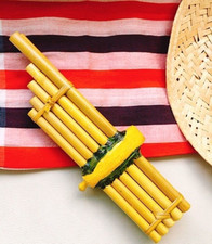 Wooden Mini Khaen Bamboo Kid Mouth Organ Toy Thai Isan Laos Musical Instrument