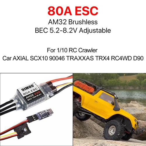 AM32 Brushless ESC 40A 30A Electronic Speed Controller for 1:24 RC Crawler Car - Picture 24 of 29