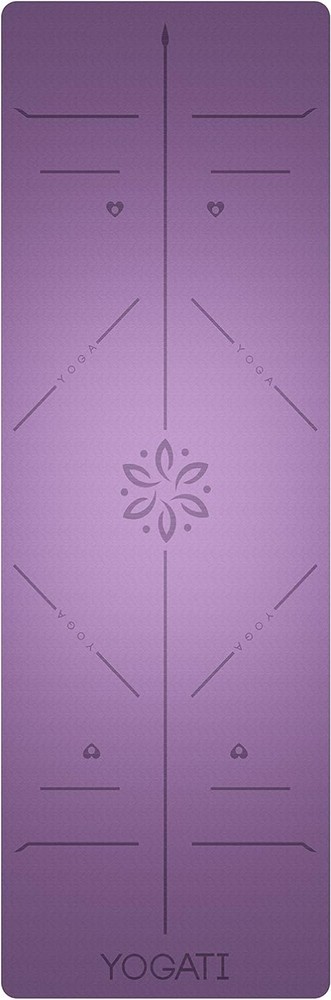 Non-Slip Lightweight Yoga Mat with Strap and Extra Cushioning