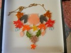 Vintage Tatty Devine Sea Life Seashell Acrylic Perspex Chain Statement Necklace