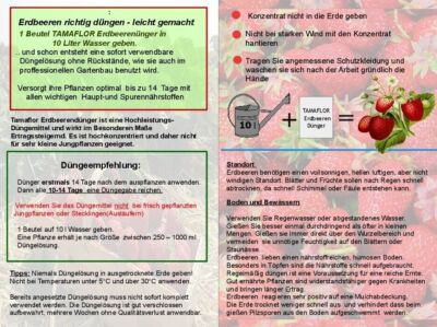 Dnger Erdbeerdnger Erdbeerendnger Erdbeeren 50 Portionsbeutel fr 500l |  eBay.de