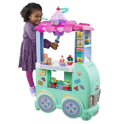 Play-Doh Kitchen Creations Sweet Snacks Food Truck Toy Playset DAMAGED BOX