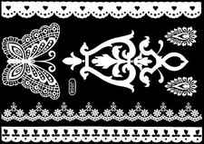 Tattoo One Flash Glue White Bride Wedding Foot Chain Henna