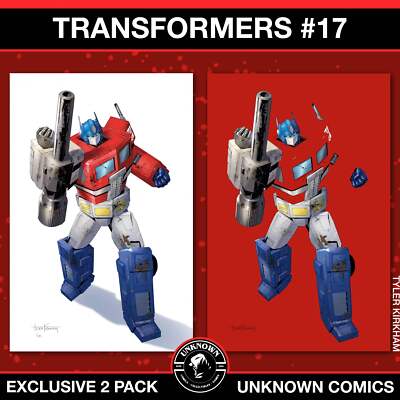 [2 PACK] Transformers #17 | Transformers #17 Negative Space Var Unknown Comics E