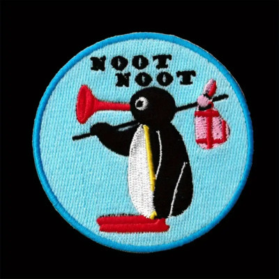 Aufnäher Pingu Pinguin Noot Noot Knete Fernseher Antarktis