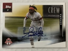 2021 Topps MLS Soccer Achara AUTO #11 Toronto FC Autograph