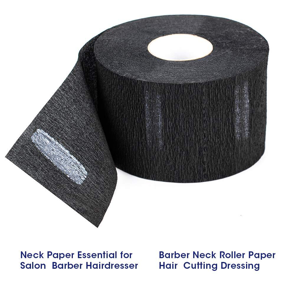 Disposable Black Professional Barber Neck Strips for Haircut Styling 500 Strips