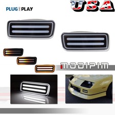 Plug Playdynamic Amber White Drl Turn Signal Lights For 85-92 Chevy Camaro Plug Playdynamic Amber White Drl Turn Signal Lights For 85-92 Chevy Camaro