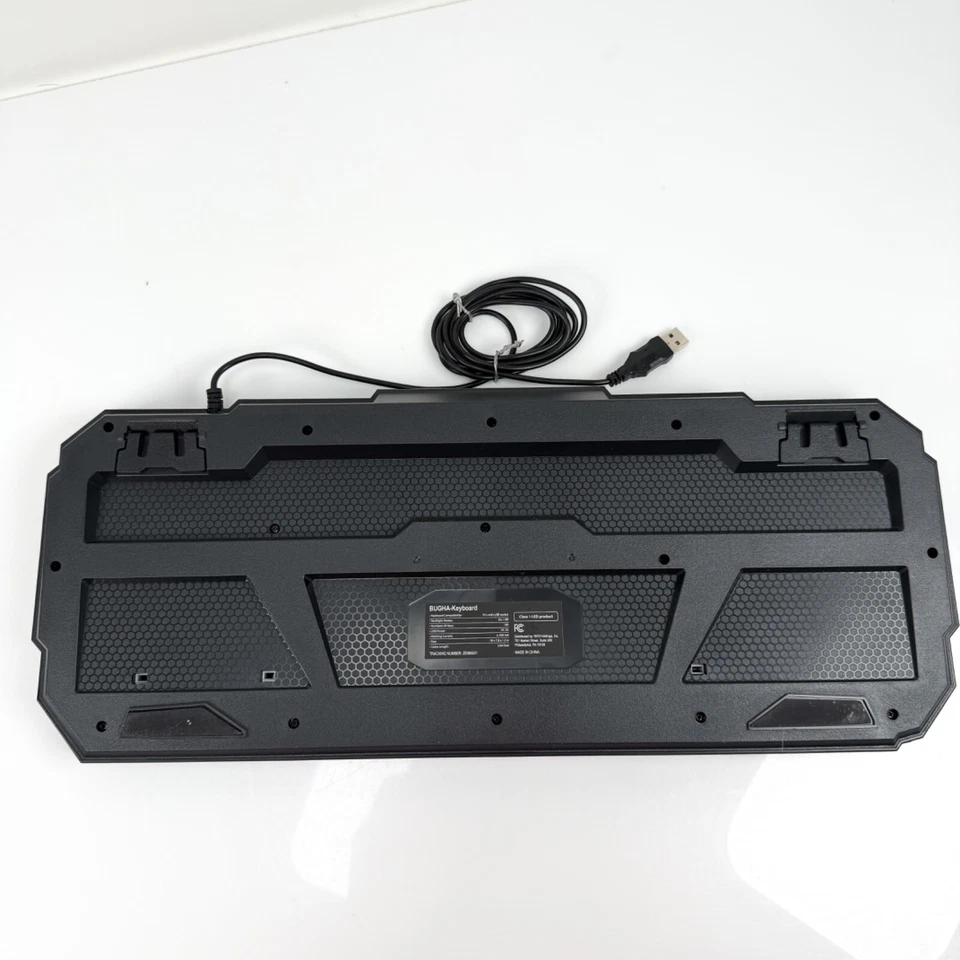 Bugha Exclusive Backlit RGB LED Gaming Keyboard with Function Keys for PC USB - Image 3 of 4