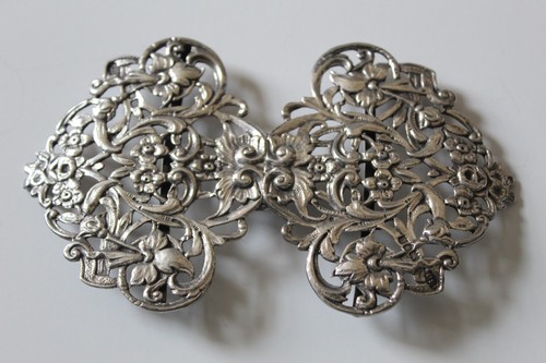 Rare Samuel Jacob Sterling Silver nurses belt circa 1900 from prominent estate - Picture 8 of 9