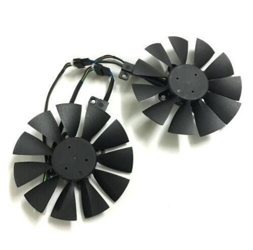 Ventilateur VGA 2pcs GTX 1070/1060 pour ventilateur carte graphique asus dual GTX1060 GTX1070 4Pin - Photo 1/3
