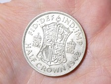 1942 British George VI Half Crown Coin #X6