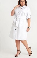 Front Tie Shirtdress