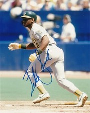 FELIX JOSE  OAKLAND A'S   ACTION SIGNED 8x10