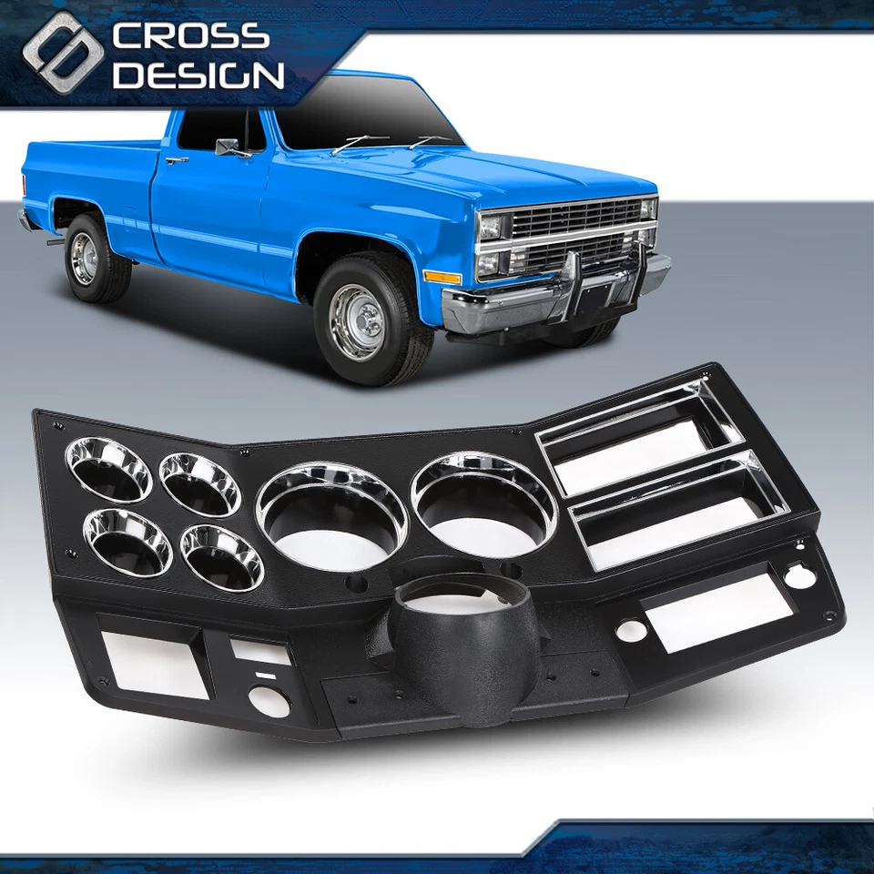 Ajuste para camioneta Chevy GMC 84-87 81-83 C/K BISEL DE TABLERO CON AIRE ACONDICIONADO CON CUBIERTA DE COLUMNA INFERIOR Foto 2 de 4