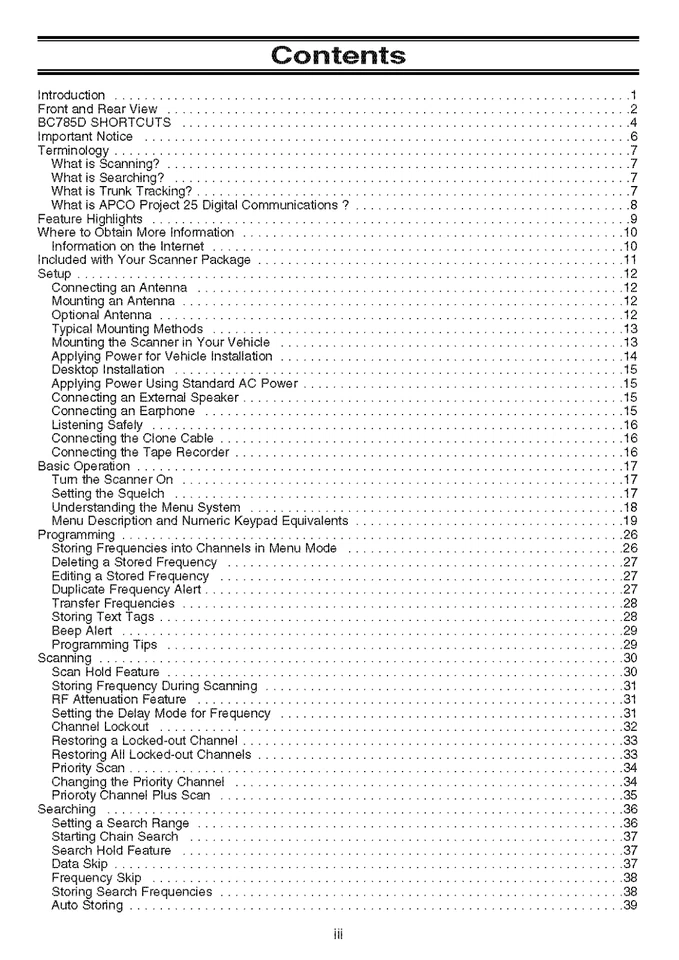 Uniden Bearcat BC785D Instructions Operating Manual User Guide COIL BOUND - Image 3 of 3