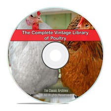 200 Books Library of Poultry, Chickens, Farmi...